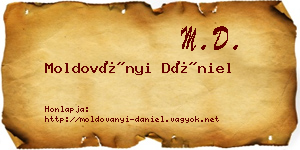 Moldoványi Dániel névjegykártya
